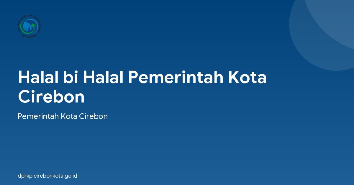 Halal bi Halal Pemerintah Kota Cirebon