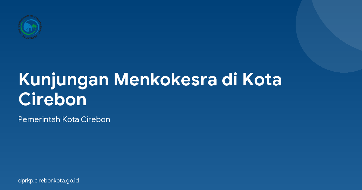 Kunjungan Menkokesra di Kota Cirebon