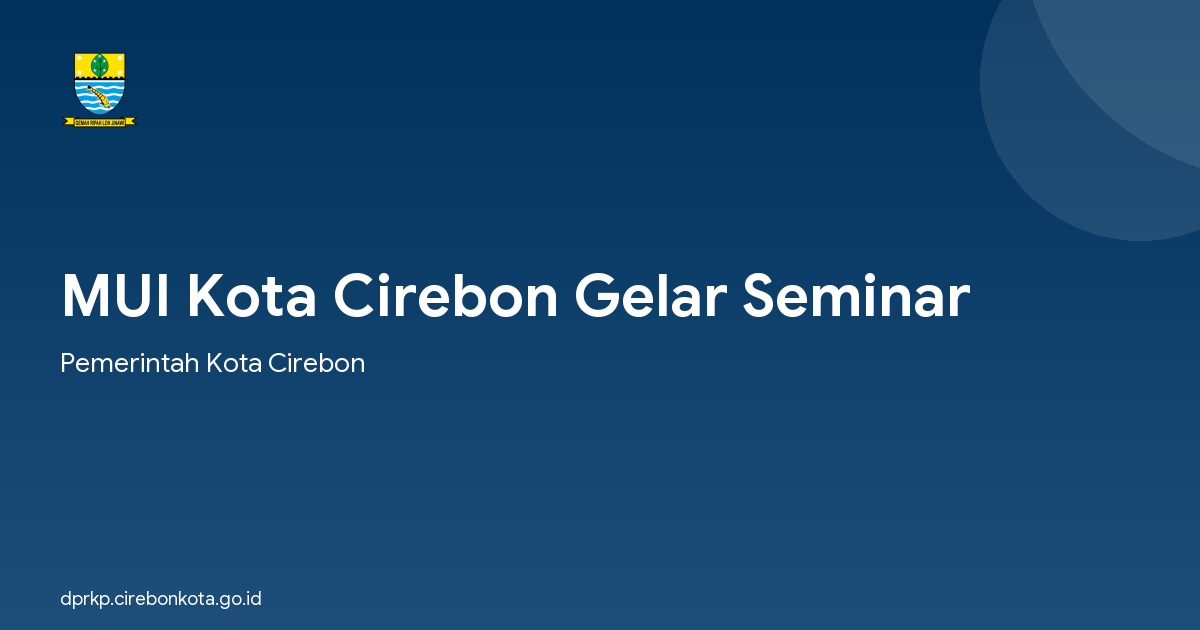 MUI Kota Cirebon Gelar Seminar