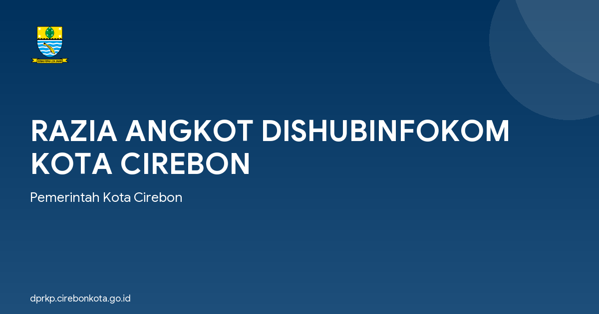 RAZIA ANGKOT DISHUBINFOKOM KOTA CIREBON