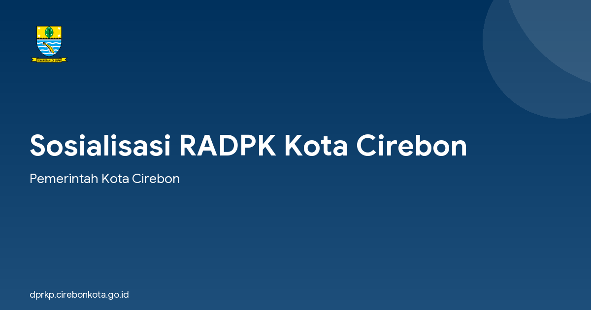 Sosialisasi RADPK Kota Cirebon