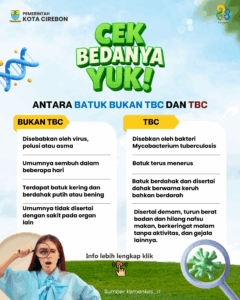 PENCEGAHAN TBC : CEK BEDANYA YUK ANTARA BATUK BUKAN TBC DAN YBC